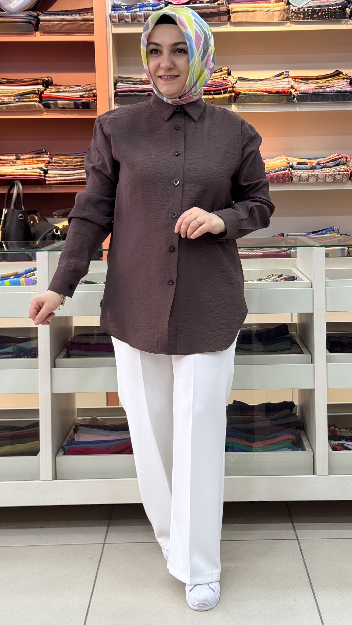 GÜNER - Basıc Tunik Kahverengi/1505