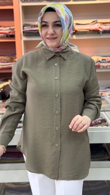 Basıc Tunik Yeşil/1505 - Thumbnail