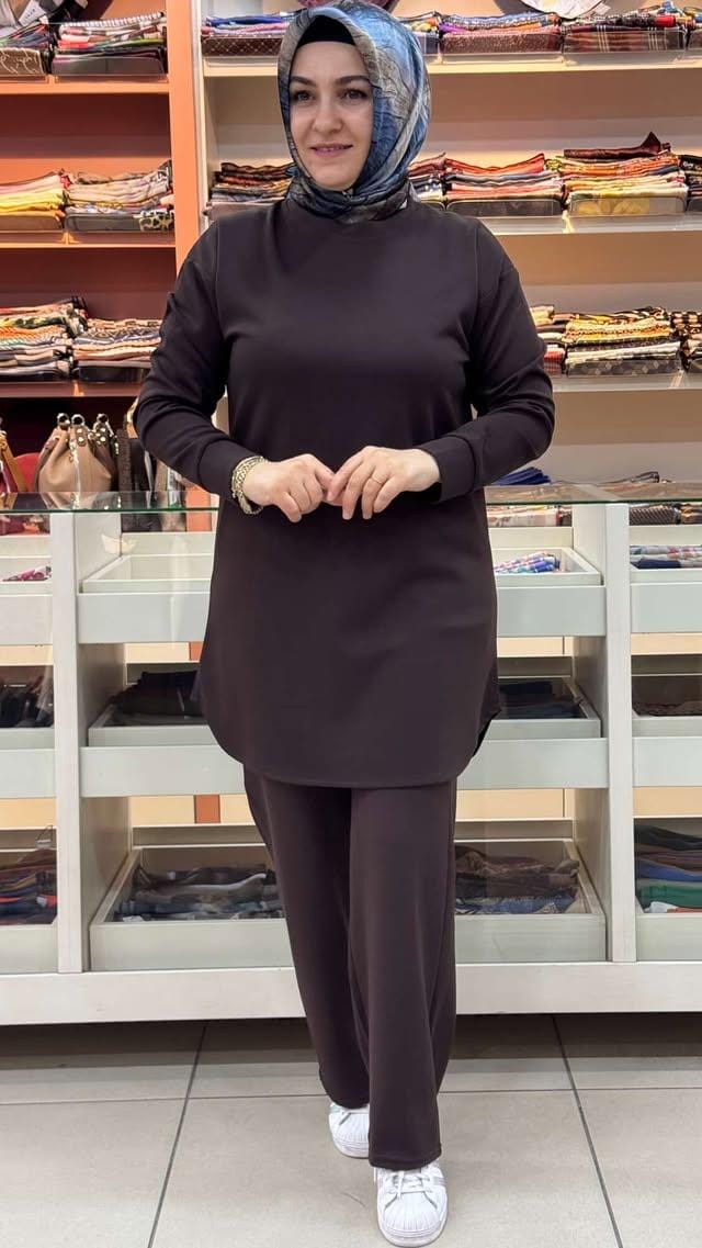 inza moda - Basic Tunik Acı Kahve/0125