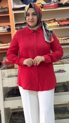 Basic Tunik Kırmızı/19174 - Thumbnail