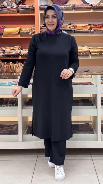 Basic Uzun Takım Siyah/1280
