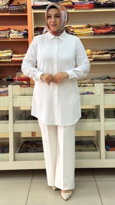  - Basic Uzun Tunik Ekru/19173