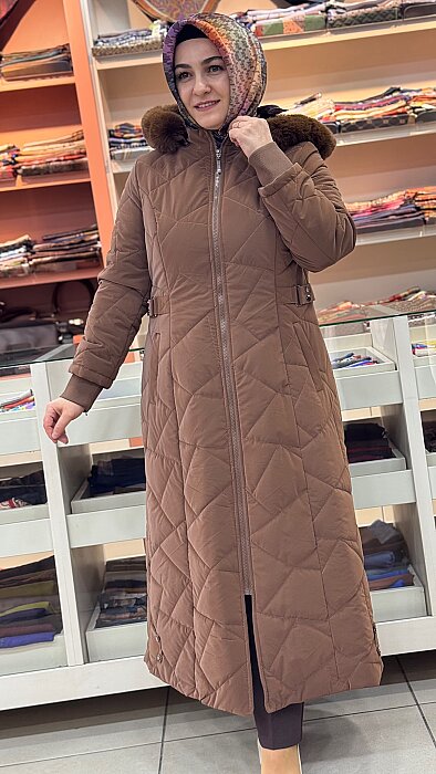 Beli Apolet Detaylı Mont Kahve/5181 - 2