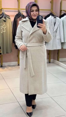 Beli Bağlamalı Kaşe Kaban Taş/3391 - Thumbnail