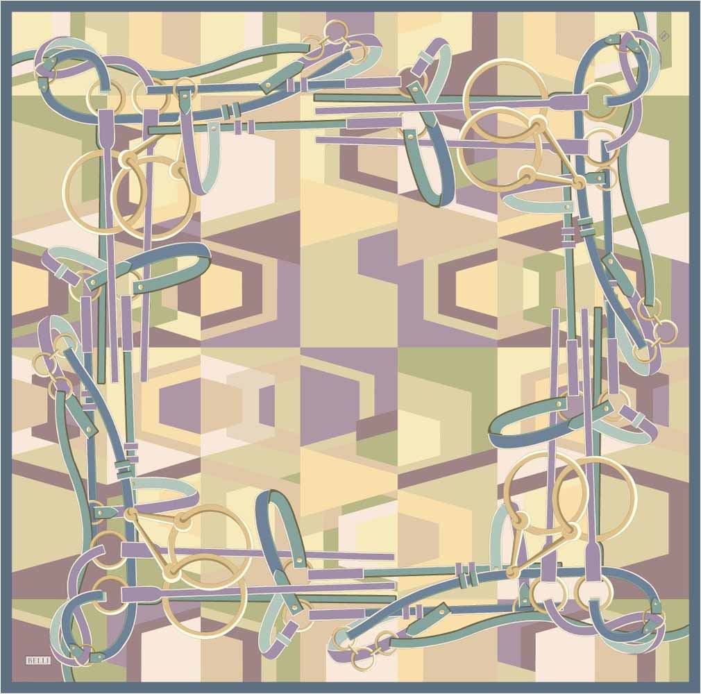  - BELLİ TİVİL İPEK EŞARP/ 4300D-36