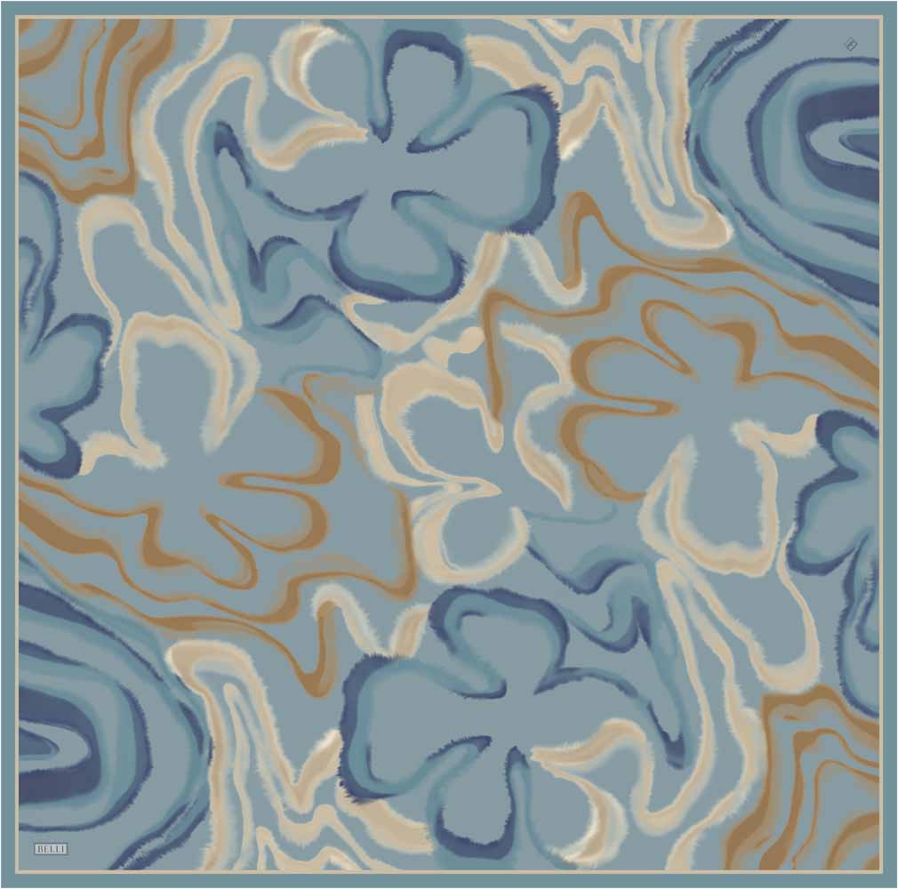  - BELLİ TİVİL İPEK EŞARP/ 4301D-81