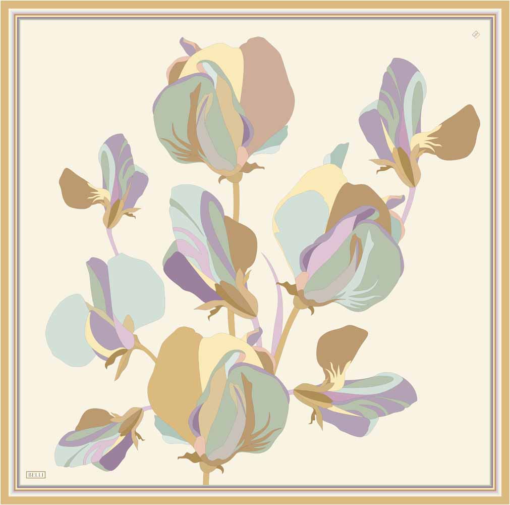  - BELLİ TİVİL İPEK EŞARP/ 4303D-83