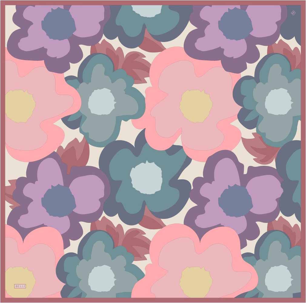  - BELLİ TİVİL İPEK EŞARP/ 4306D-84