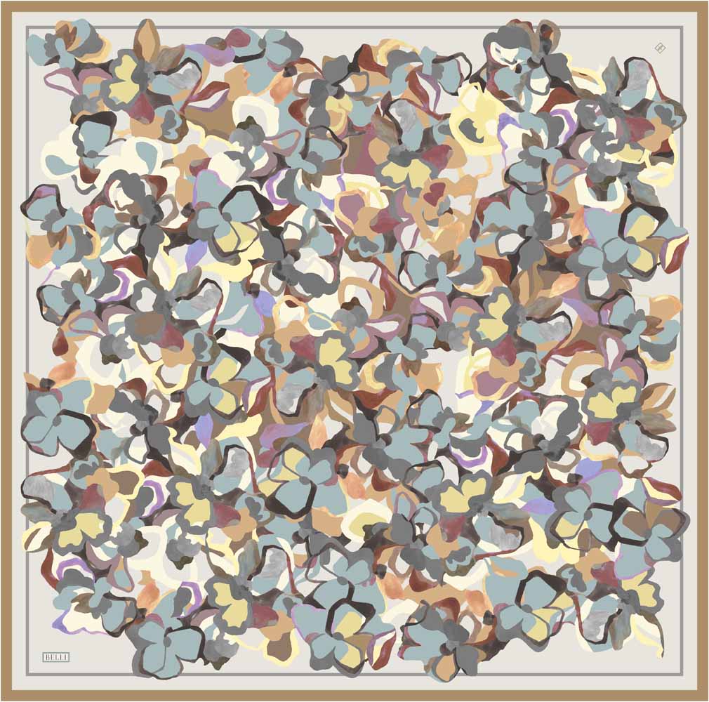  - BELLİ TİVİL İPEK EŞARP/ 4312D-84