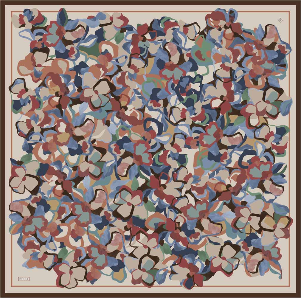  - BELLİ TİVİL İPEK EŞARP/ 4312D-85