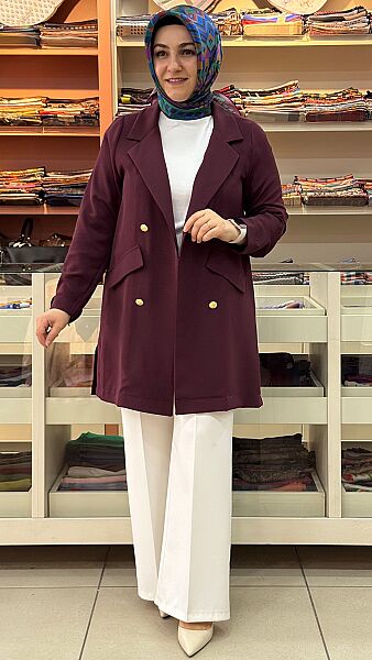 Blazer Ceket Bordo/3079 