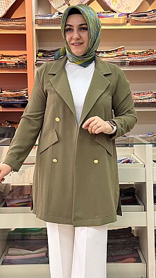 Blazer Ceket Yeşil/3079 - Thumbnail