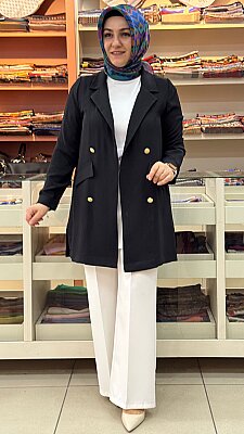 Blazer Ceket Siyah/3079 - Thumbnail