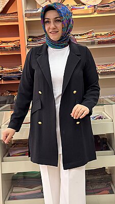 Blazer Ceket Siyah/3079 - Thumbnail