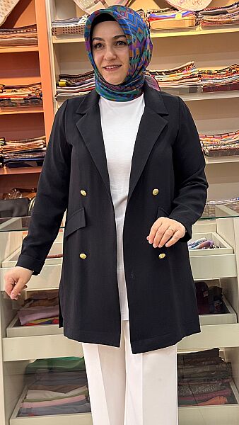 Blazer Ceket Siyah/3079