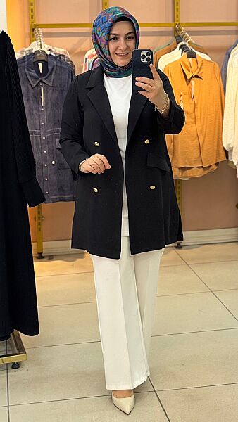 Blazer Ceket Siyah/3079