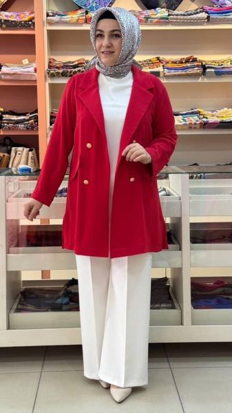 Blazer Ceket Kırmızı/5474