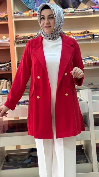 Blazer Ceket Kırmızı/5474
