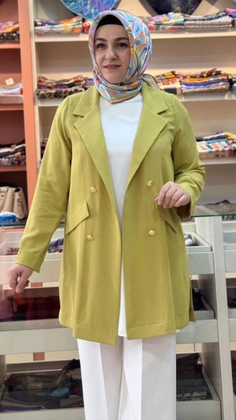 Blazer Ceket Yağ Yeşili/5474
