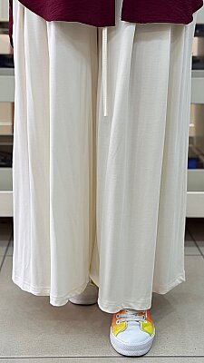 LOREEN - Bol Paça Pantolon Krem/20664 