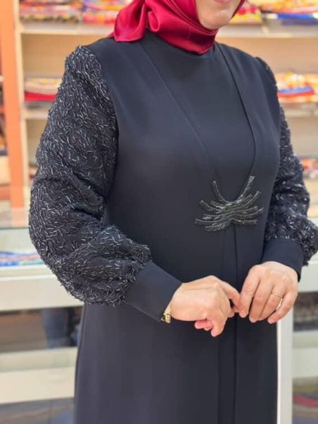 Boncuklu Takım Siyah/6134