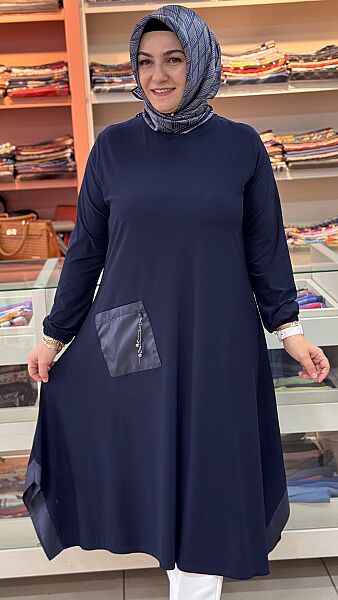 Cebi Aksesuarlı Tunik Lacivert/3267 