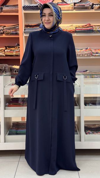 Cebi Kapaklı Ferace Lacivert/90231