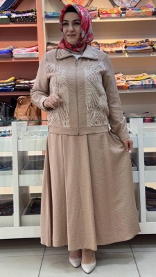 Dua&MisS - Ceketi Taş İşlemeli Tül Detaylı Etekli Takım Taş/10101