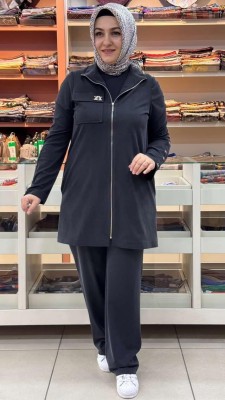 Esswap - Cep Detaylı Pantolonlu Takım Antrasit/27142