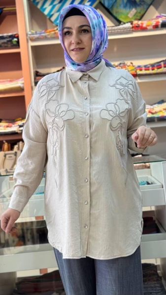 Çiçek Desen Çilek Kumaş Tunik Taş/170197