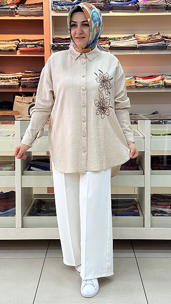Çiçek Desenli Tunik Taş / 3944