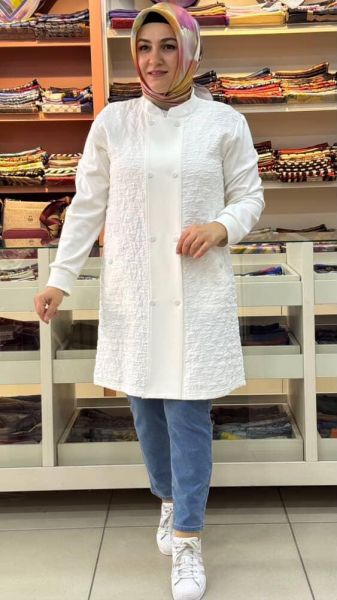 Çift Çıt Çıtlı Kap Beyaz/9174