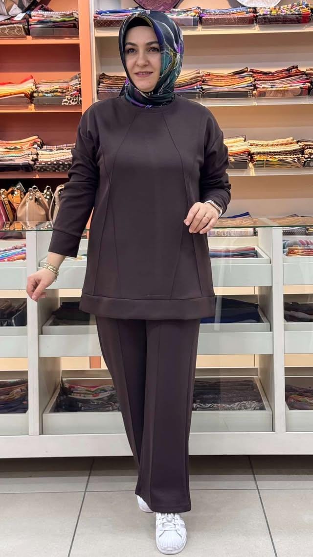 inza moda - Çimalı Takım Acı Kahve/12781