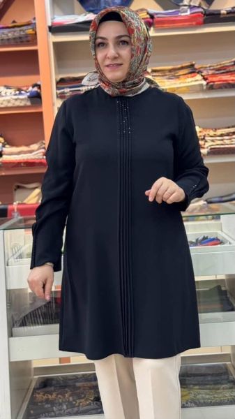 Çimalı Tunik Siyah/1525