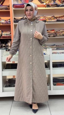 Damla Desen Detaylı Kap Vizon/2901 - Thumbnail