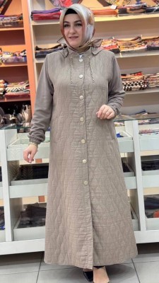 Damla Desen Detaylı Kap Vizon/2901 - Thumbnail