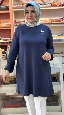 Deniz Yıldızı Detaylı Tunik Antrasit/251784 - Thumbnail