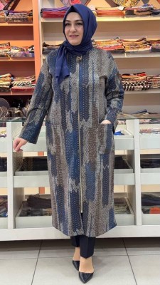 Armine Trend - Desenli Kap Lacivert/ 5471