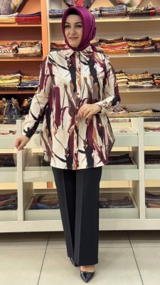 Esswap - Desenli Tunik Bordo/21605