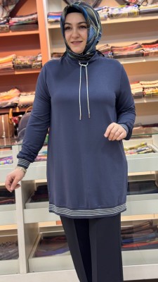 Dik Yaka Tunik Antrasit/257598 - Thumbnail