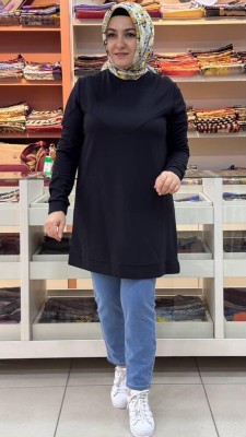 Kado - Dikiş Detaylı Tunik Siyah/257320