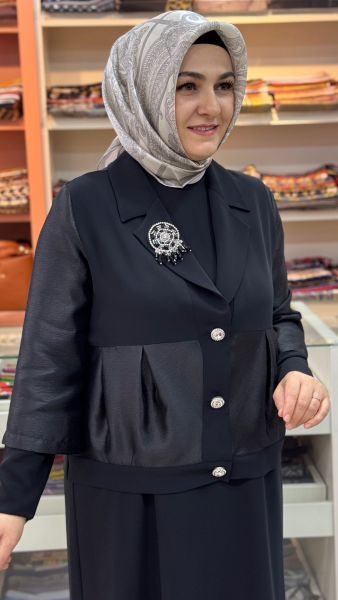 Exclusive Ceketİ Fakir Kol Elbise Siyah/2617223