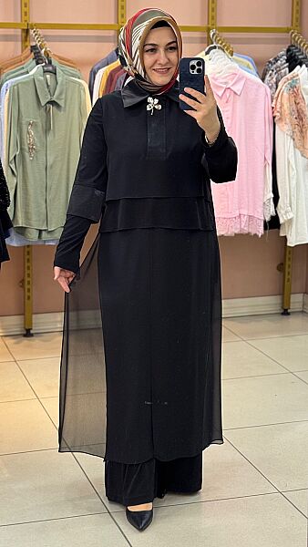 Fakir Kol Pantolunlu Takım Siyah/2617348