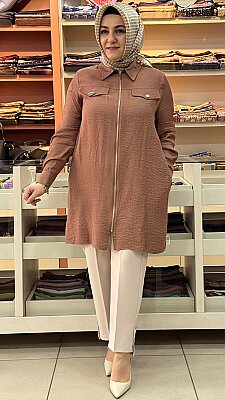 Fermuarlı Kap Tarçın/2611660 - Thumbnail