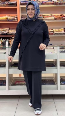 Kado - Fırfırlı Tunik Siyah/257408