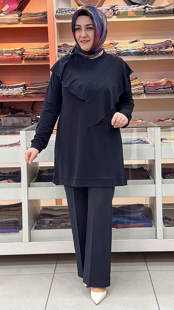 Fırfırlı Tunik Siyah/268504 - 1