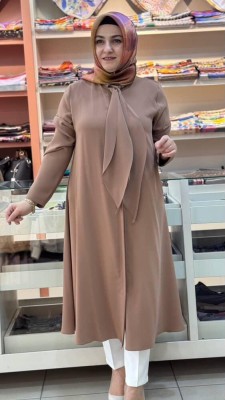 Flarlı Tunik Kahve/ 5749 - Thumbnail