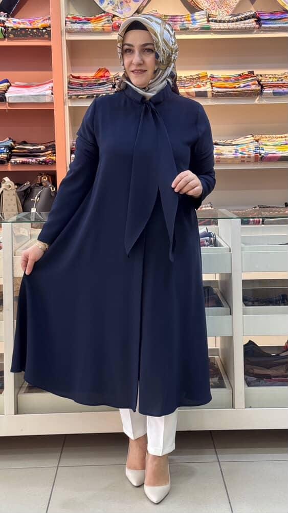 FAMELİN - Flarlı Tunik Lacivert/ 5749