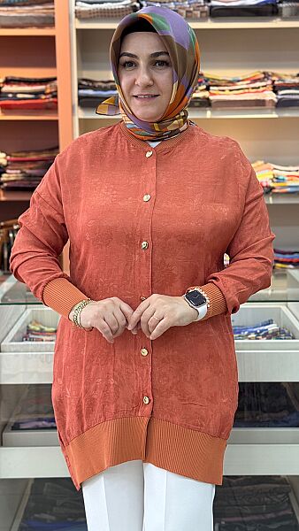 Jakarlı Tunik Turuncu/26864