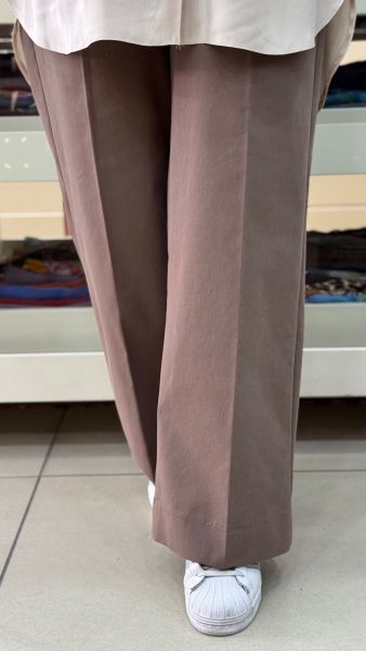 Kanvas Bol Paça Pantolon Kahve/15738